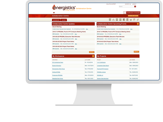 Energistics - Web Development, CMS, & Custom Intranet Solution for Oil & Gas Industry
