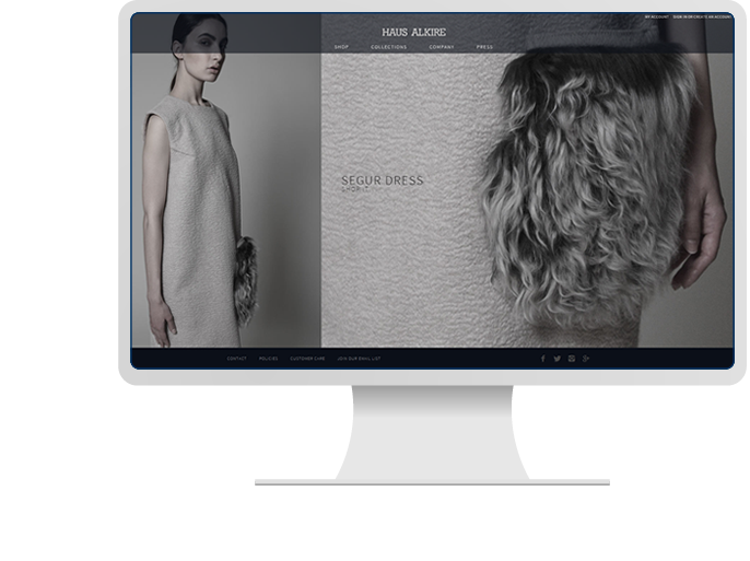 Haus Alkire - Website Design & Big Commerce Development for Fashion Website
