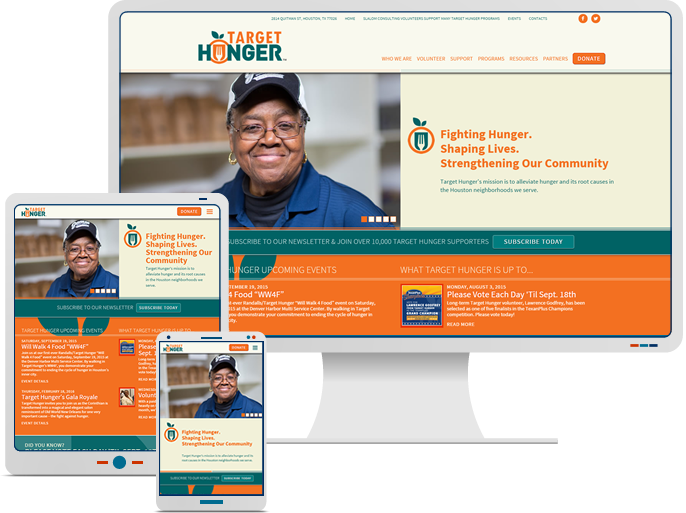 Target Hunger - Responsive Website Design & Web Development for Non-Profit CMS Website